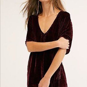 Free People x CP Shades Crushed Velvet Party Dress